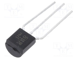 Transistor: PNP; bipolar; 50V; 0.1A; 500mW; TO92