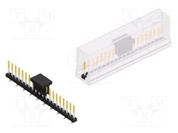 Connector: pin strips; pin header; male; PIN: 20; 2mm; SMT; 1x20