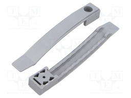 Screw mounted clamp; polyamide 6.6; grey; W: 20mm; L: 135mm; 10pcs.