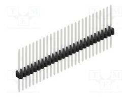 Connector: pin strips; pin header; male; PIN: 27; 1.27mm; THT; 1x27