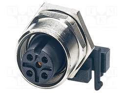 Connector: M12; socket; PIN: 5; female; 60V; angled; IP67; THT; A code