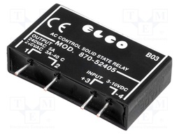 Relay: solid state; SPST-NO; Ucntrl: 3÷10VDC; 5A; max.240VAC