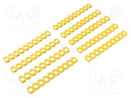 Markers; Marking: A..C; 5.6÷7.4mm; PVC; yellow; push-in