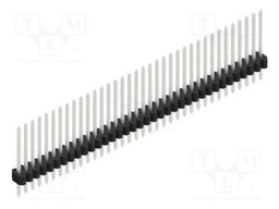 Connector: pin strips; pin header; male; PIN: 36; 1.27mm; THT; 1x36