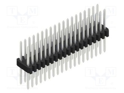 Connector: pin strips; pin header; male; PIN: 38; 1.27mm; THT; 2x19