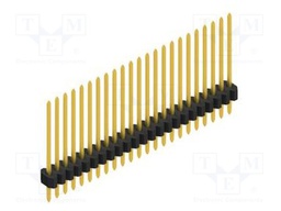Connector: pin strips; pin header; male; PIN: 23; 1.27mm; THT; 1x23