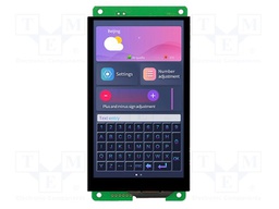 Display: TFT; 5"; 480x854; Illumin: LED; 16MBFLASH; RGB; 270cd/m2