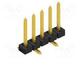 Connector: pin strips; pin header; male; PIN: 5; 2mm; SMT; 1x5; 100V