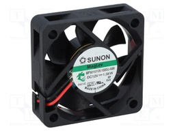Fan: DC; axial; 12VDC; 50x50x15mm; 31.43m3/h; 38.1dBA; Vapo; 7200rpm