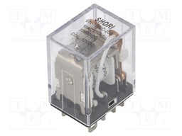Relay: electromagnetic; DPDT; Ucoil: 12VDC; 10A/277VAC; 10A/30VDC