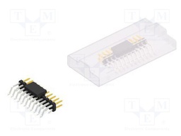 Connector: pin strips; pin header; male; PIN: 22; 2mm; SMT; 2x11