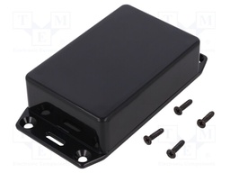 Enclosure: multipurpose; X: 56mm; Y: 85mm; Z: 25mm; 1591S; ABS; black