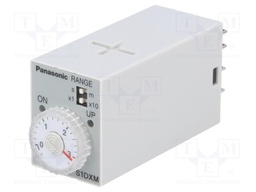 Timer; 0,2s÷30min; DPDT; 250VAC/7A; 24VDC; socket; -10÷50°C; PIN: 8