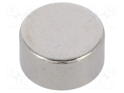 Magnet: permanent; neodymium; H: 3mm; 7.5N; Ø: 6mm