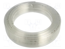 Pneumatic tubing; 10bar; L: 25m; polyurethane; white
