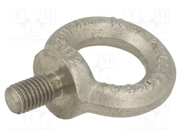 Lifting eye bolt; M12x20; DIN: 580; Head: eye; none; Ø: 30mm