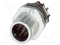 Connector: M12; socket; PIN: 8; male; 30V; straight; IP67; THR; A code