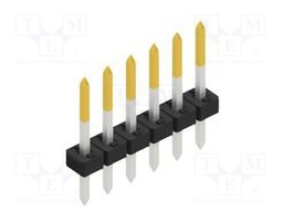 Connector: pin strips; pin header; male; PIN: 6; 2mm; THT; 1x6; 100V
