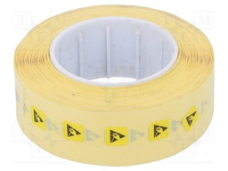 Self-adhesive label; ESD; 5x5mm; 1000pcs; Package: reel