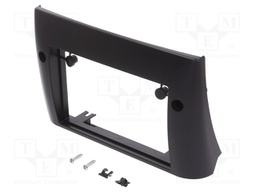Radio mounting frame; Fiat; 2 DIN; black