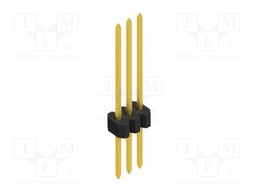 Connector: pin strips; pin header; male; PIN: 3; 1.27mm; THT; 1x3
