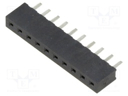 PCB Receptacle, Board-to-Board, 2 mm, 1 Rows, 10 Contacts, Through Hole Mount, M22 Series
