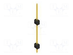 Connector: pin strips; pin header; male; PIN: 1; 2.54mm; THT; 1x1
