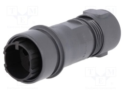 Connector: circular; plug; male; PIN: 3; w/o contacts; for cable