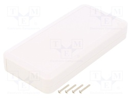 Enclosure: multipurpose; X: 80mm; Y: 165mm; Z: 27mm; LC; ABS; white