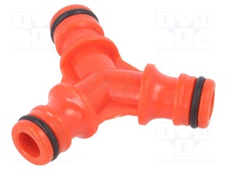 Y-connector; ABS; Size: 1/2"