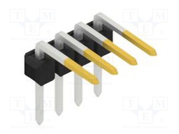 Connector: pin strips; pin header; male; PIN: 4; 2.54mm; THT; 1x4
