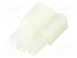 Plug; wire-wire/PCB; female; N42W; 4.2mm; PIN: 3; w/o contacts; 600V