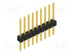 Connector: pin strips; pin header; male; PIN: 9; 2.54mm; THT; 1x9