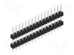 Connector: pin strips; pin header; male; PIN: 16; 2.54mm; THT; 1x16