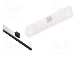 Connector: pin strips; pin header; male; PIN: 28; 2.54mm; SMT; 1x28