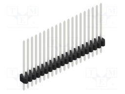 Connector: pin strips; pin header; male; PIN: 20; 1.27mm; THT; 1x20