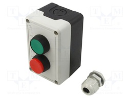 Control cassette; PY; No.of butt: 2; convex; IP65; polyamide; 6A