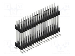 Connector: pin strips; pin header; male; PIN: 36; 1.27mm; SMT; 2x18