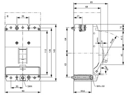 Power breaker; Poles: 3; screw type; Inom: 80A; LZM; IP20; -25÷70°C