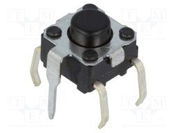 Microswitch TACT; SPST-NO; Pos: 2; 0.05A/24VDC; THT; none; 0.98N