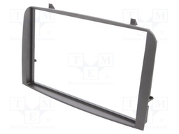 Radio mounting frame; Alfa Romeo; 2 DIN; black