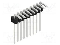 Connector: pin strips; pin header; male; PIN: 9; 1.27mm; THT; 1x9