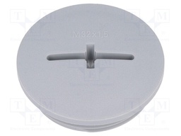 Stopper; M32; IP54; Mat: polyamide; dark grey