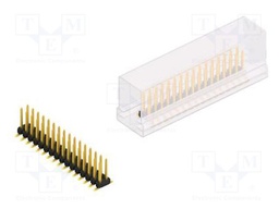 Connector: pin strips; pin header; male; PIN: 32; 2mm; SMT; 2x16