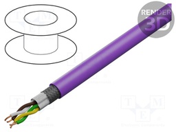Wire; UNITRONIC® BUS LD FD P; 2x2x0.25mm2; wire; Cu; PUR; violet