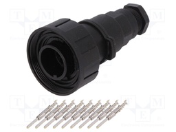 Connector: circular; plug; male; PIN: 9; Buccaneer Standard; IP68