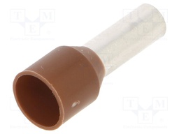 Tip: bootlace ferrule; 10mm2; crimped; for cable; insulated; brown