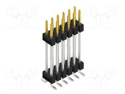 Connector: pin strips; pin header; male; PIN: 12; 2.54mm; SMT; 2x6