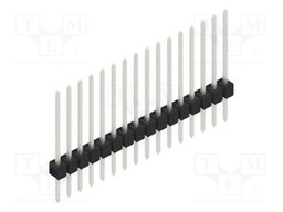 Connector: pin strips; pin header; male; PIN: 16; 2.54mm; THT; 1x16