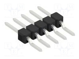 Connector: pin strips; pin header; male; PIN: 5; 2.54mm; SMT; 1x5